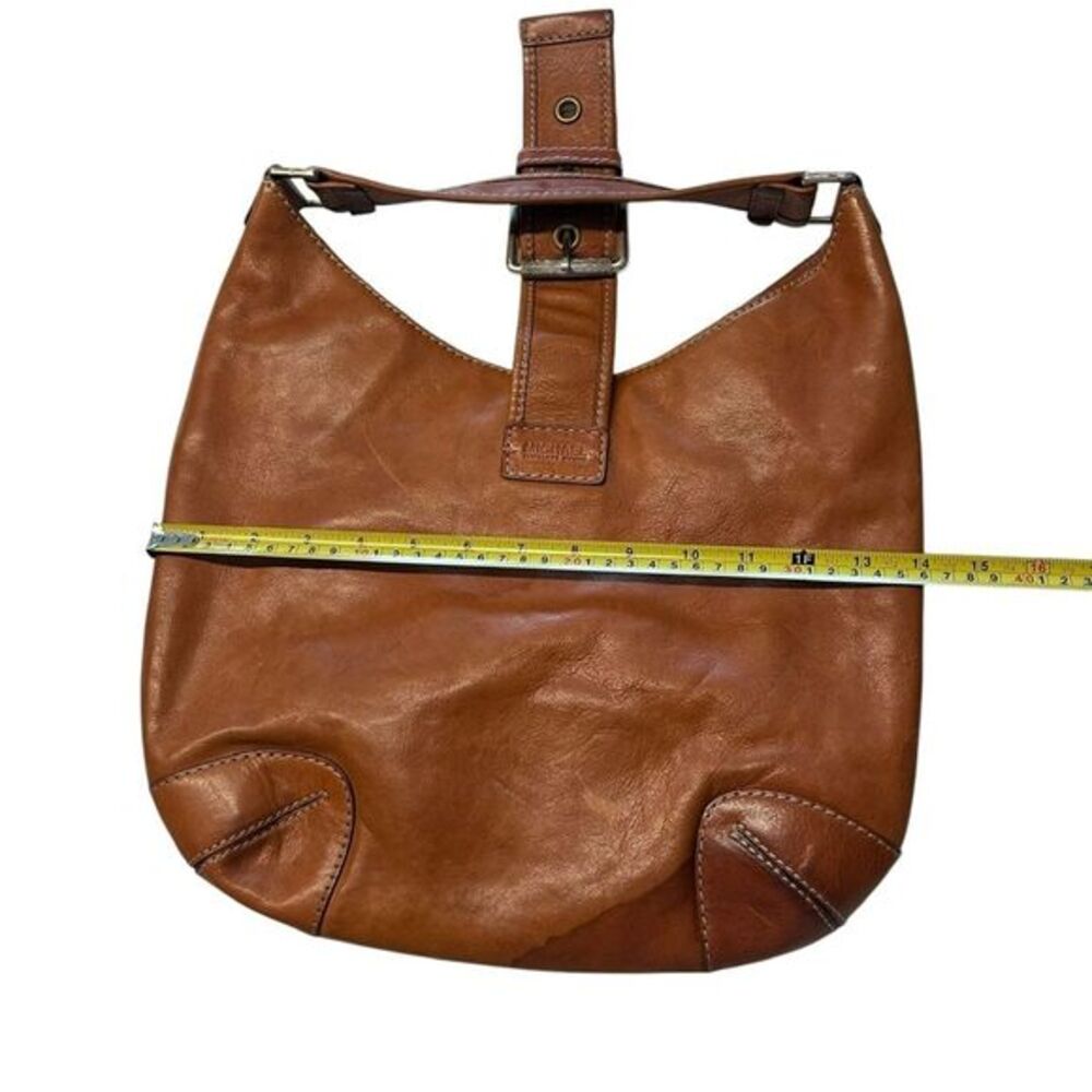 Y2K Michael Kors Buckle Hobo Shoulder Bag Cognac Brown Slouchy Western Country - Picture 8 of 11